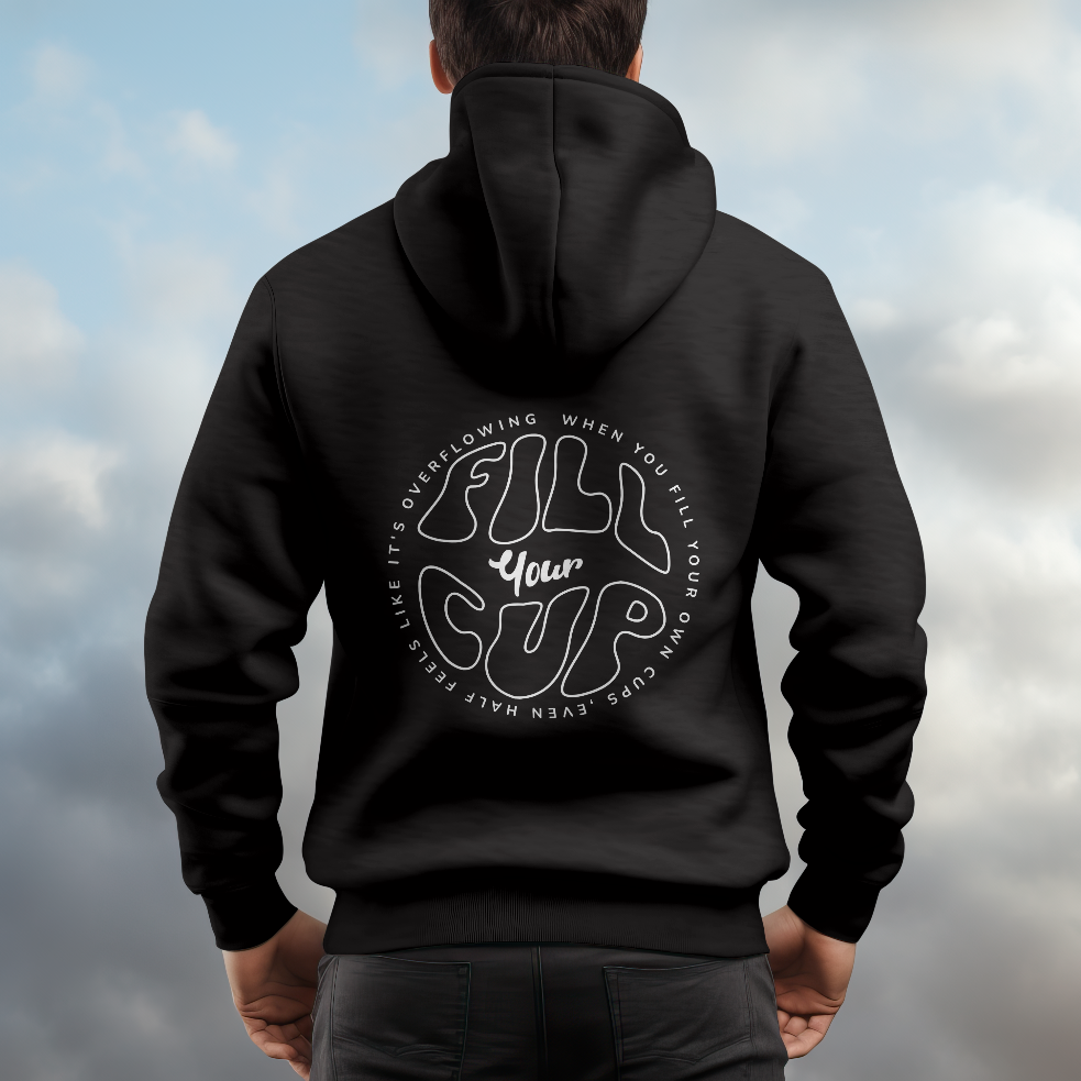 FILL YOUR CUP Unisex Zip Up Sweatshirt