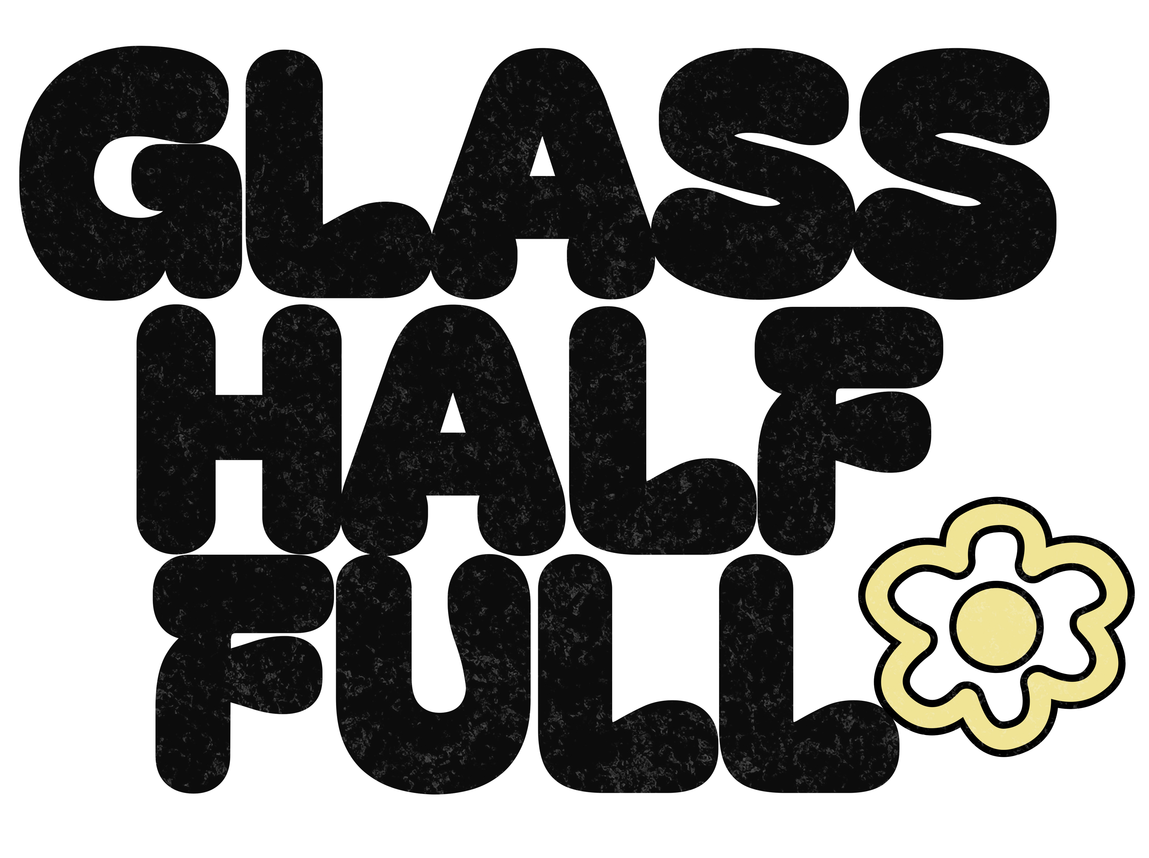 GLASS HALF FULL Unisex Cropped T Shirt