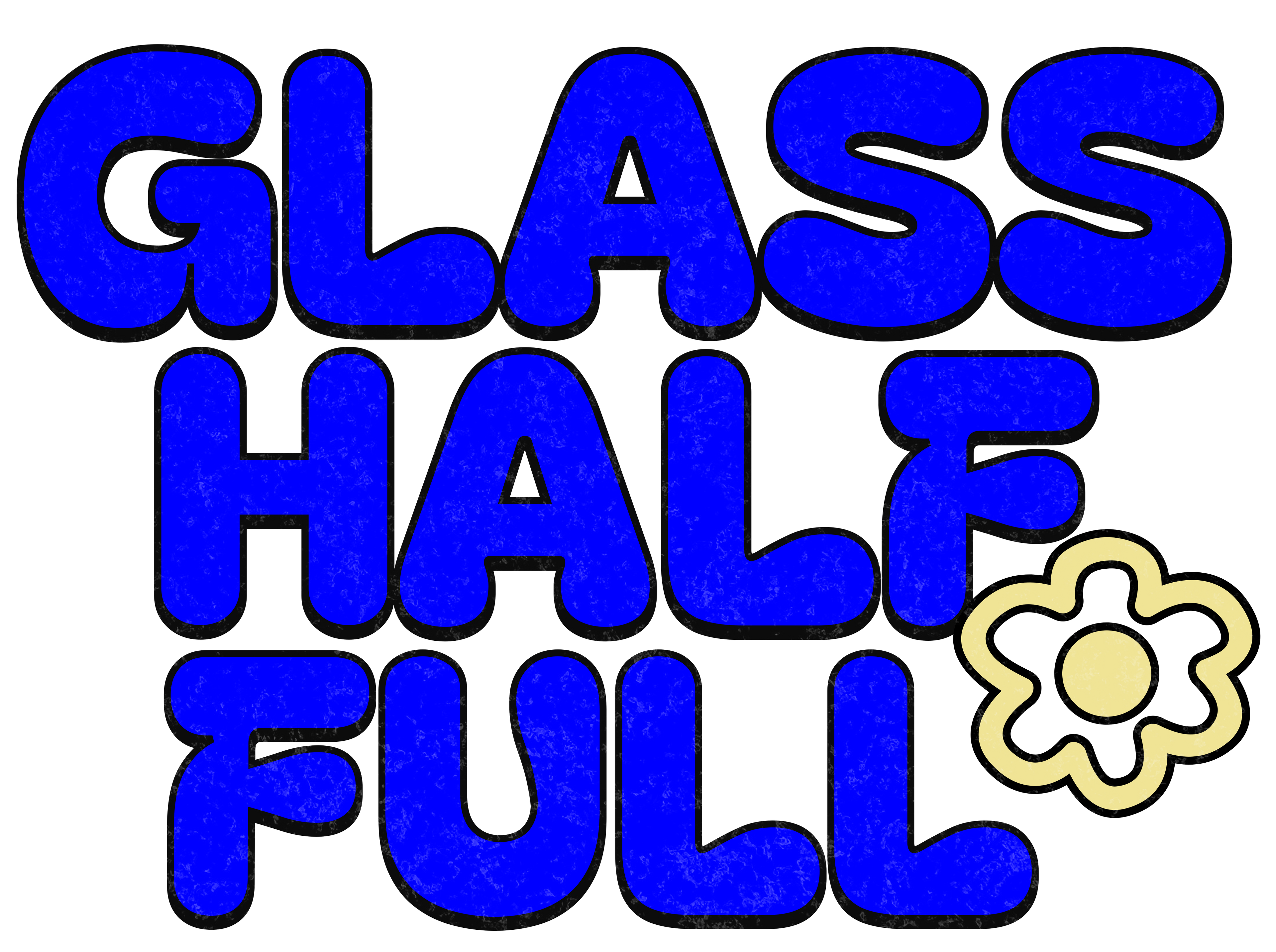 GLASS HALF FULL Unisex Cropped T Shirt