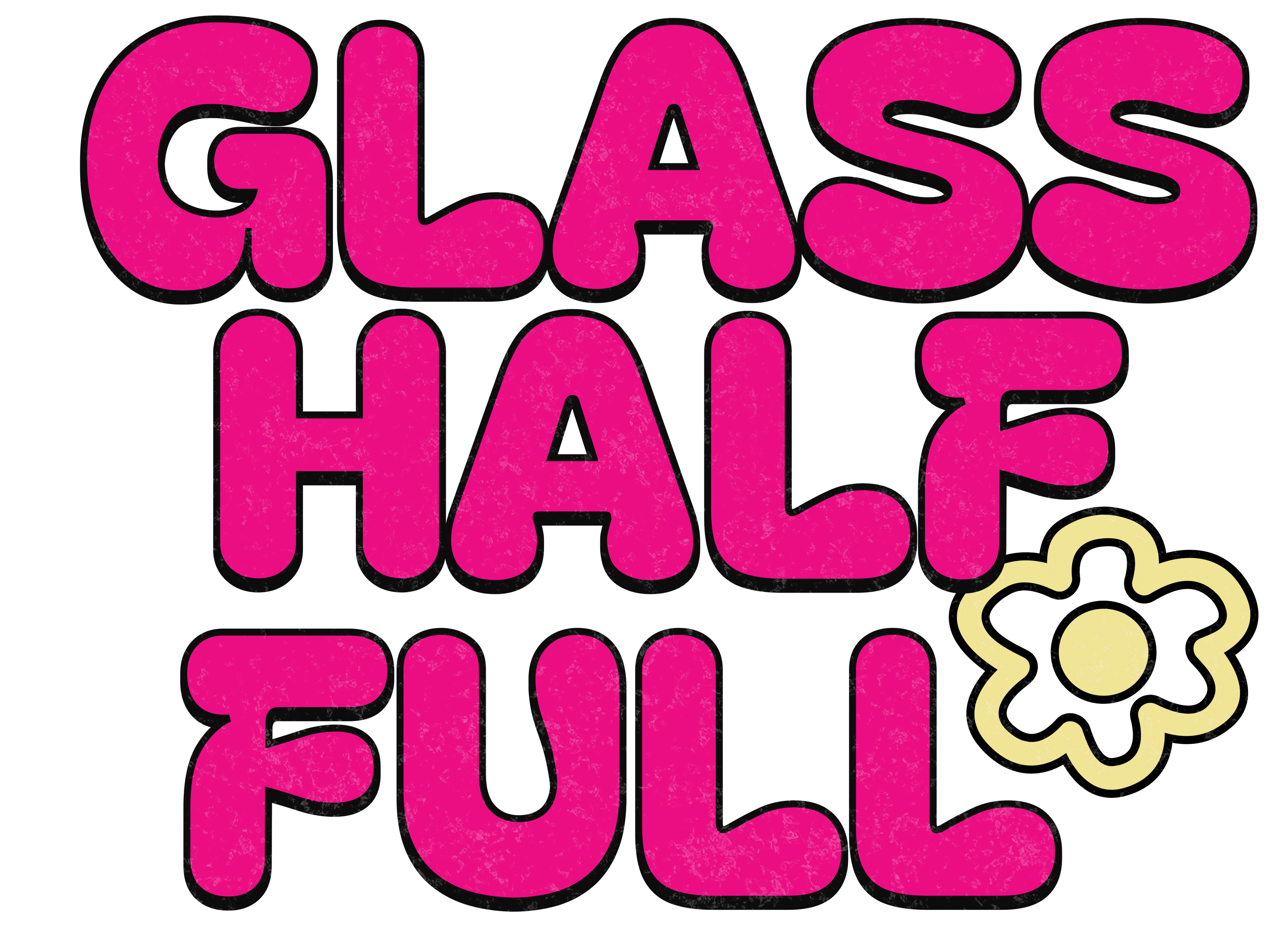 GLASS HALF FULL Unisex Cropped T Shirt