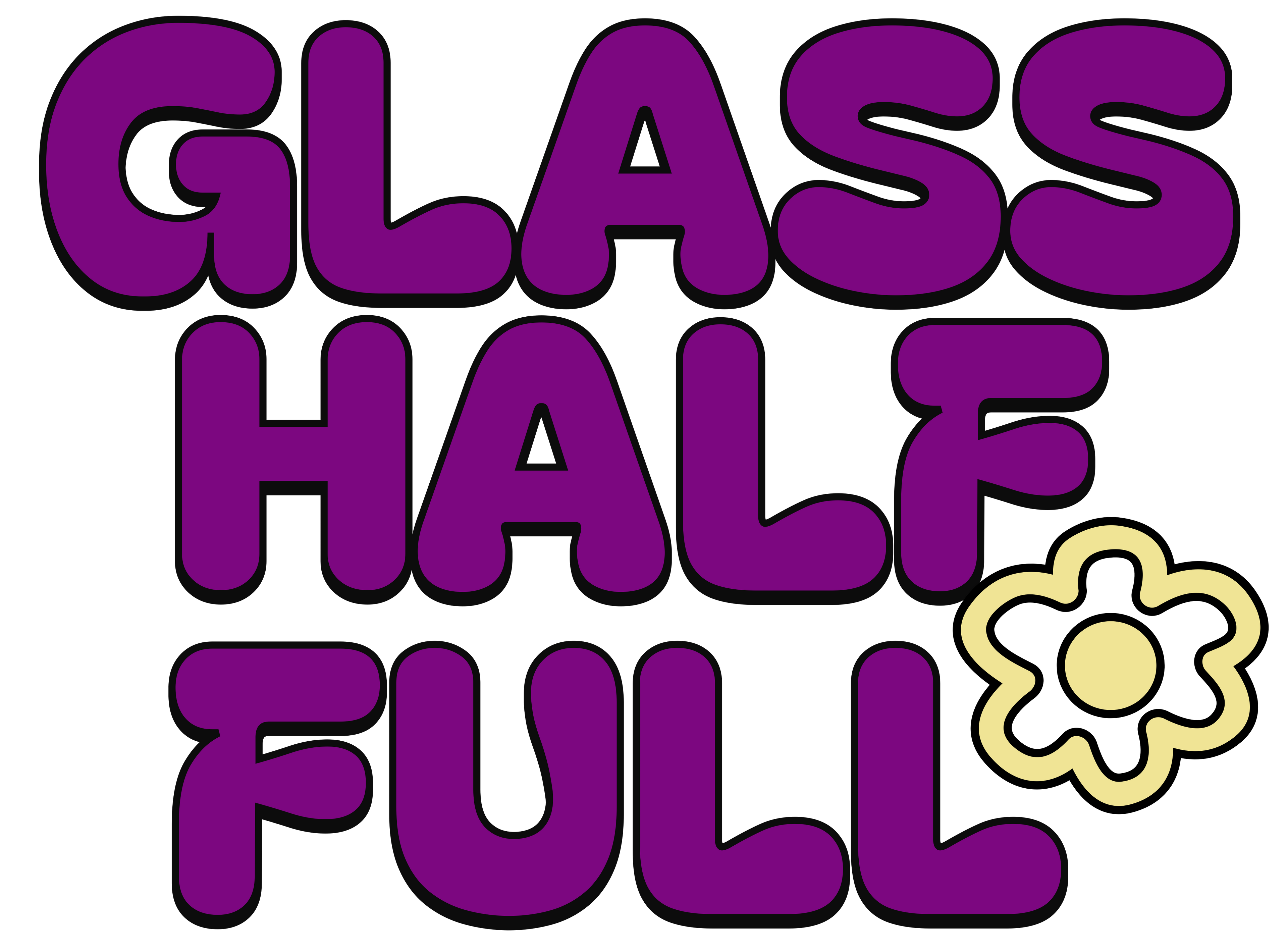 GLASS HALF FULL Unisex Cropped T Shirt