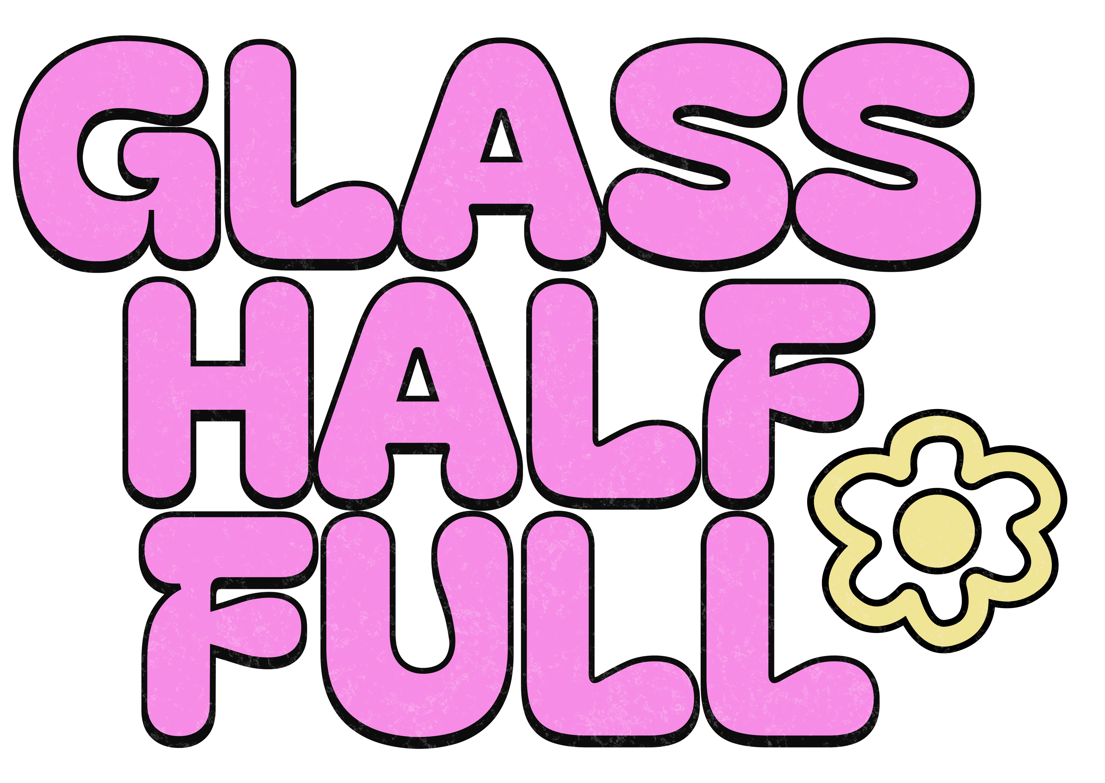GLASS HALF FULL Unisex Cropped T Shirt
