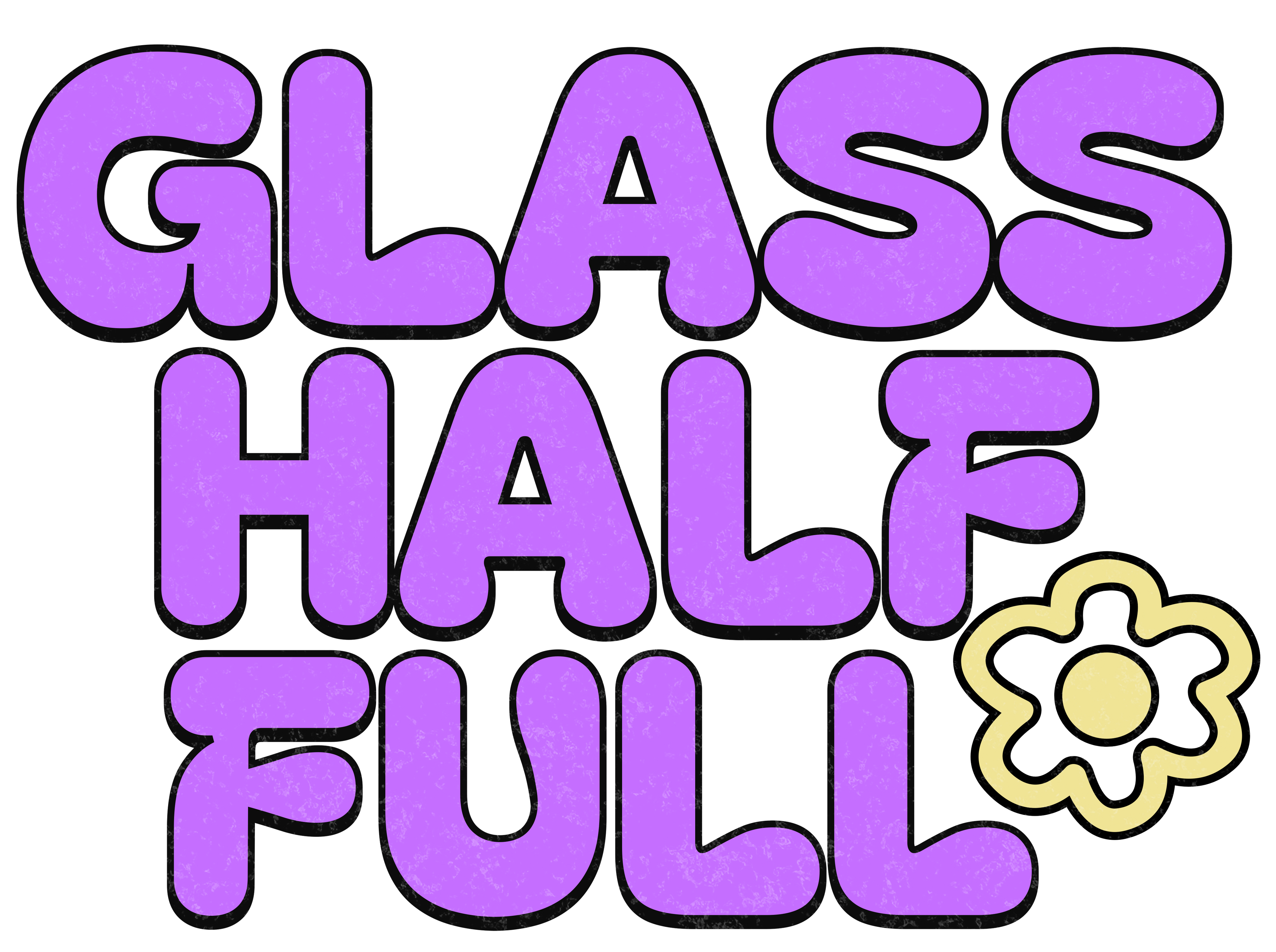 GLASS HALF FULL Unisex Cropped T Shirt