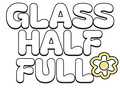 GLASS HALF FULL Unisex Cropped T Shirt