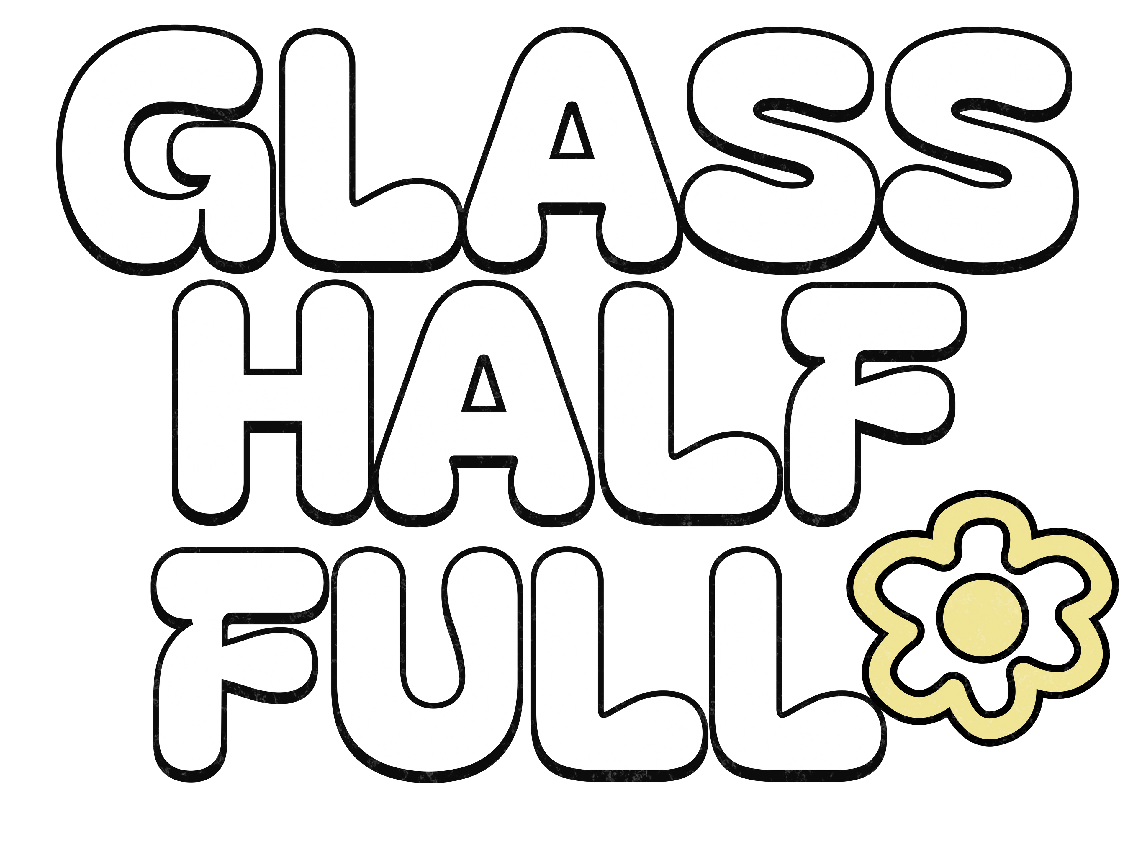 GLASS HALF FULL Unisex Cropped T Shirt