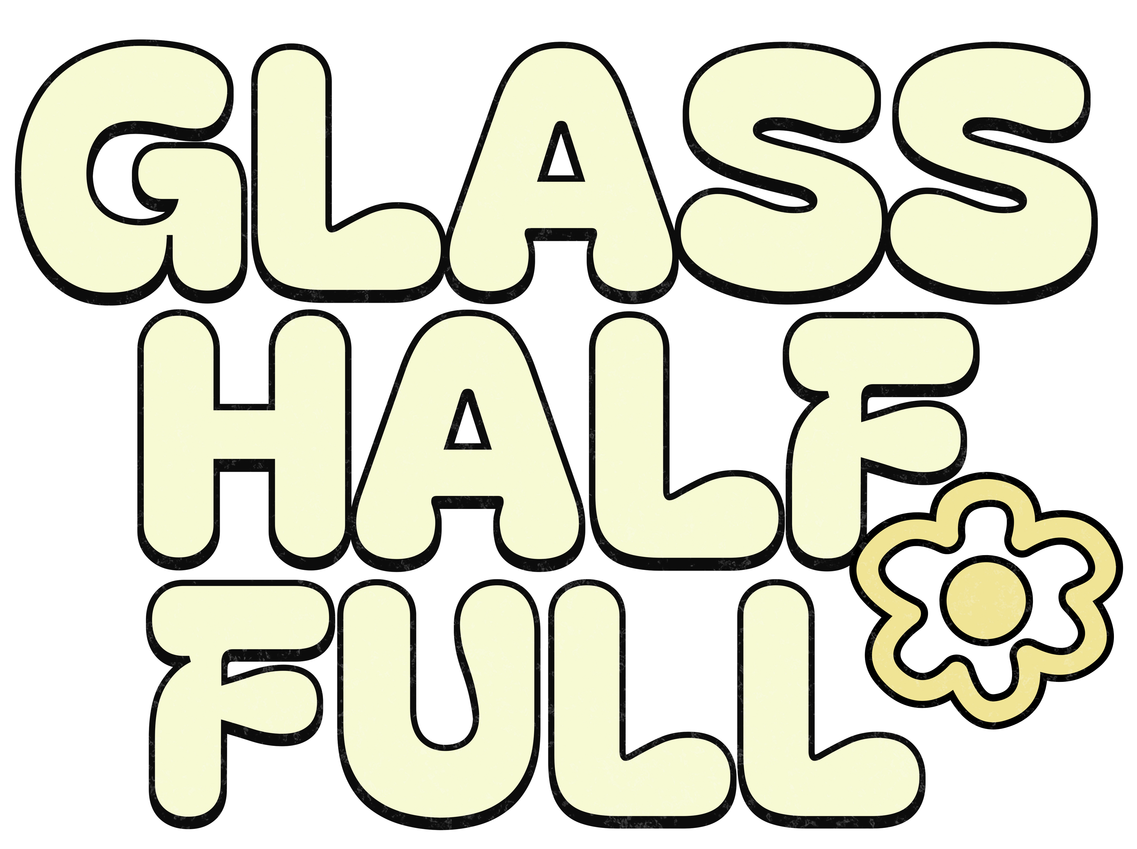 GLASS HALF FULL Unisex Cropped T Shirt
