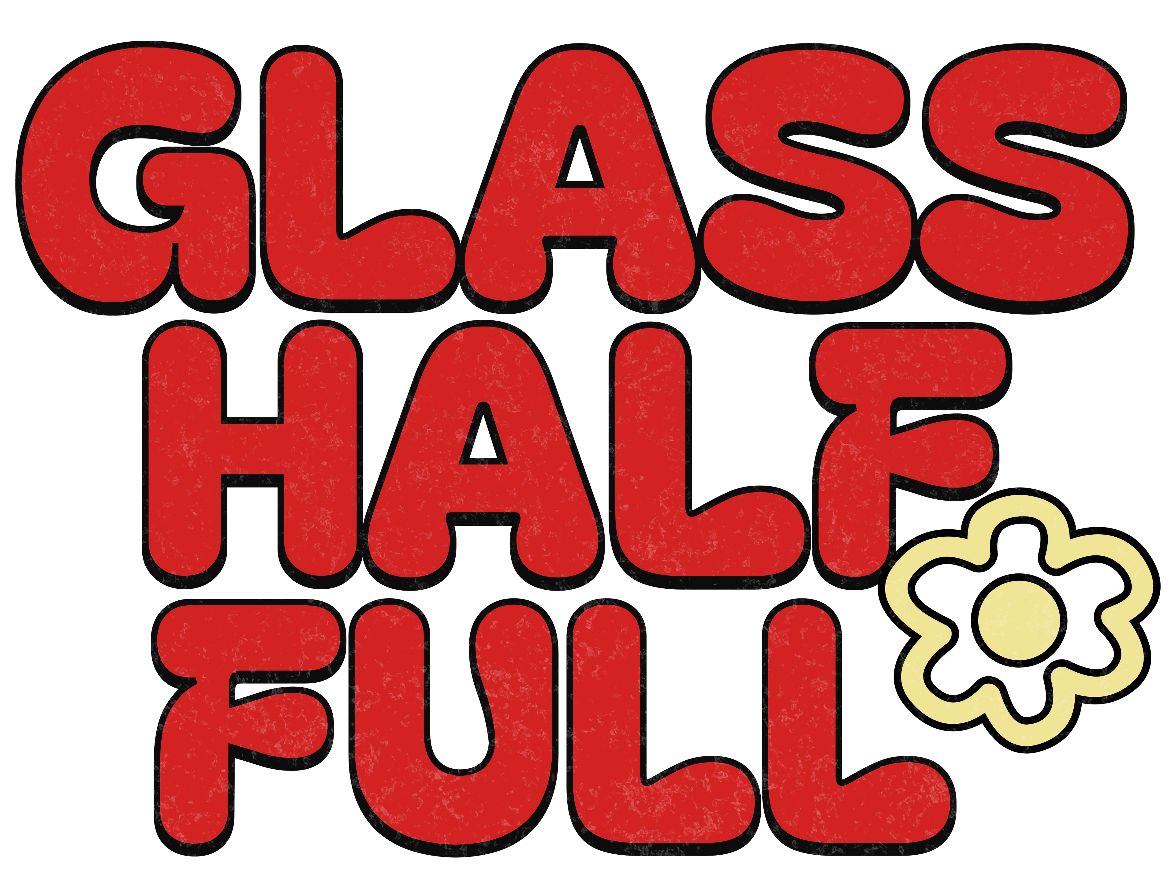 GLASS HALF FULL Unisex Cropped T Shirt