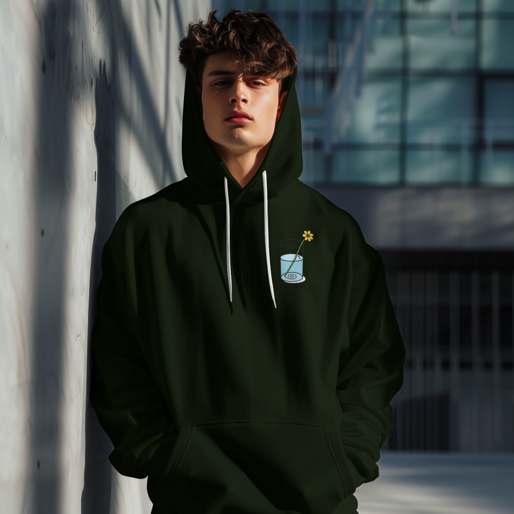 GLASS HALF FULL Unisex Hoodie