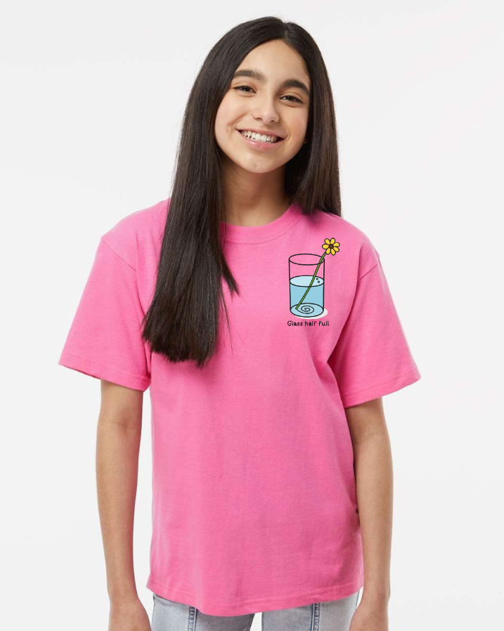 OG LOGO GLASS HALF FULL Unisex Youth T Shirt