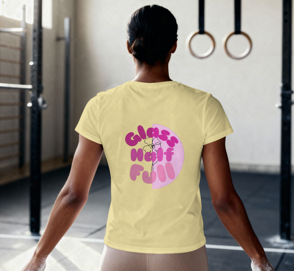 GLASS HALF FULL Unisex T- Shirt