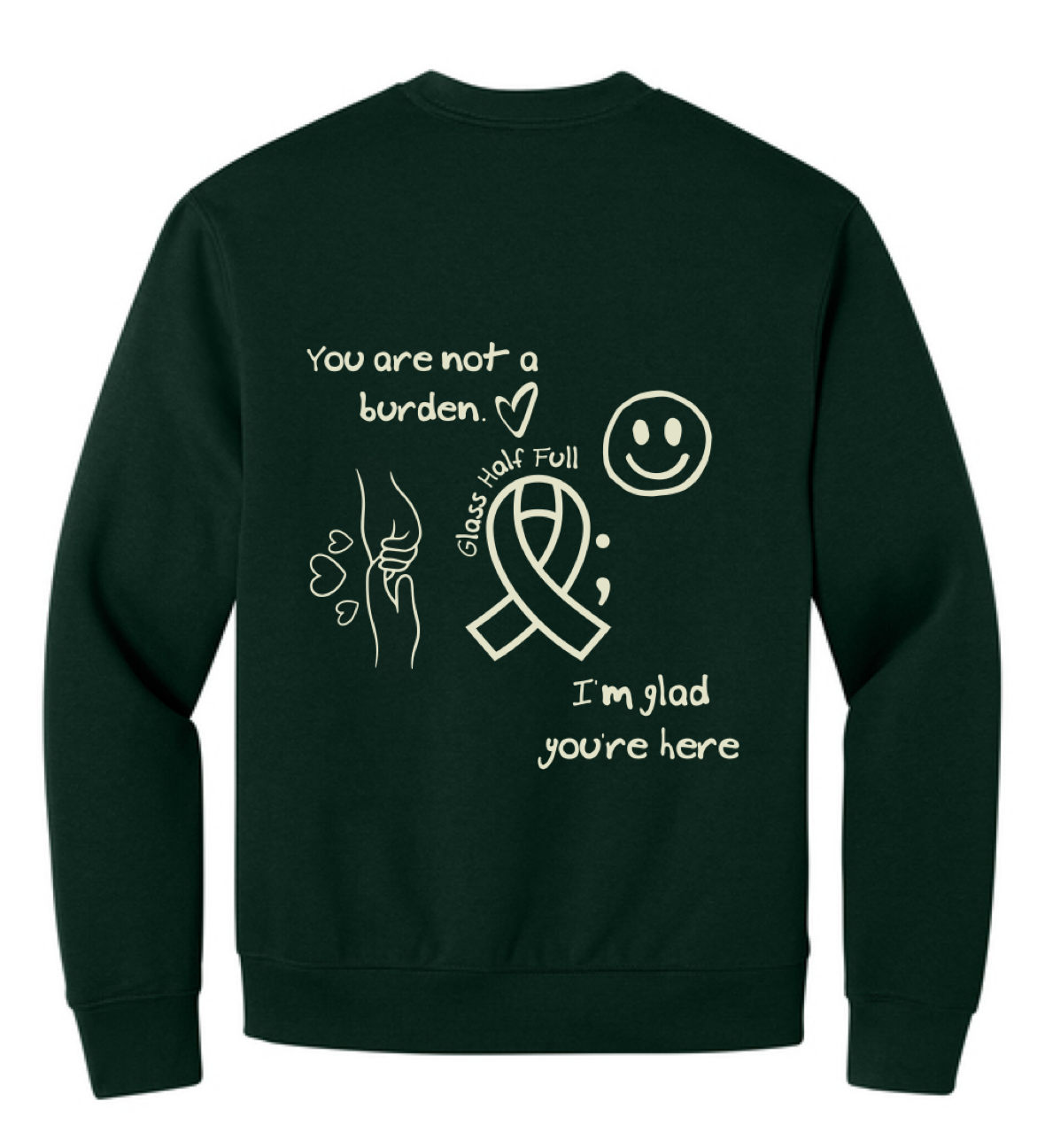 STAY HERE Heavyweight Unisex Crewneck