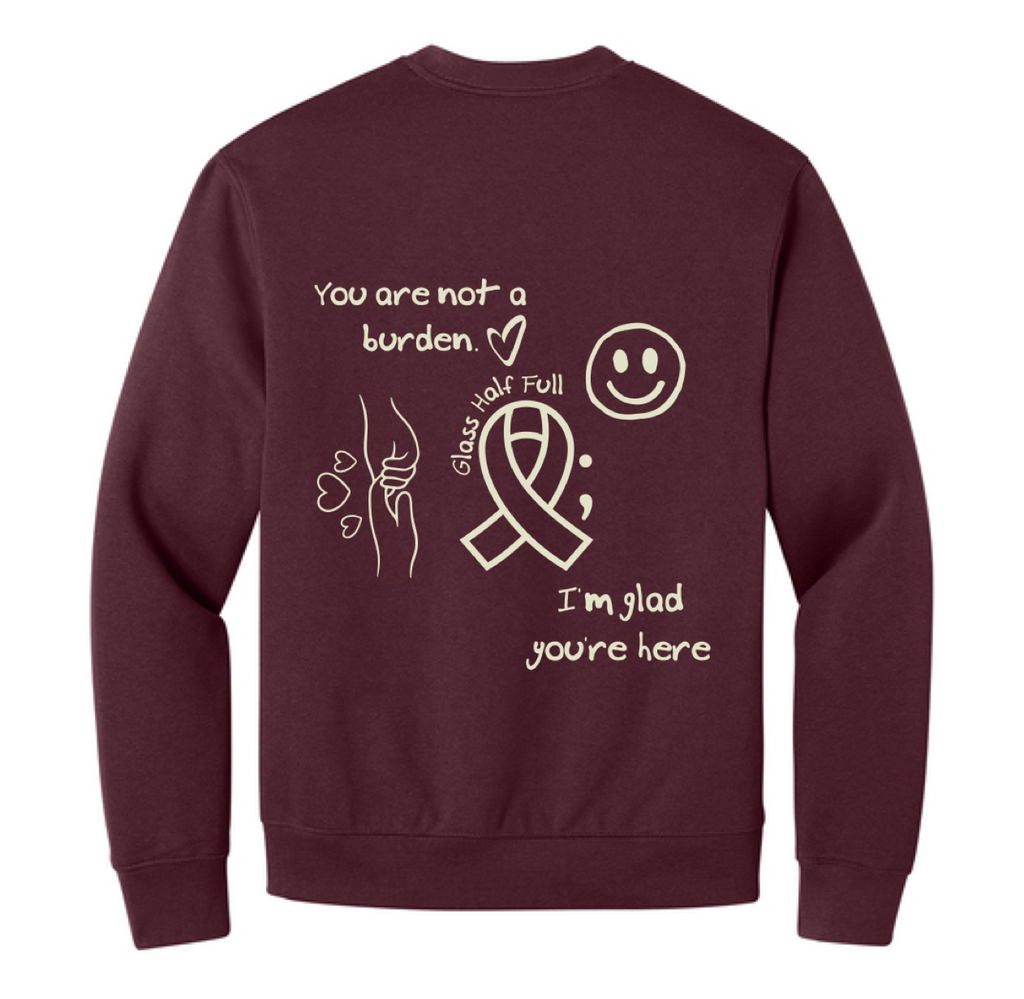 STAY HERE Heavyweight Unisex Crewneck