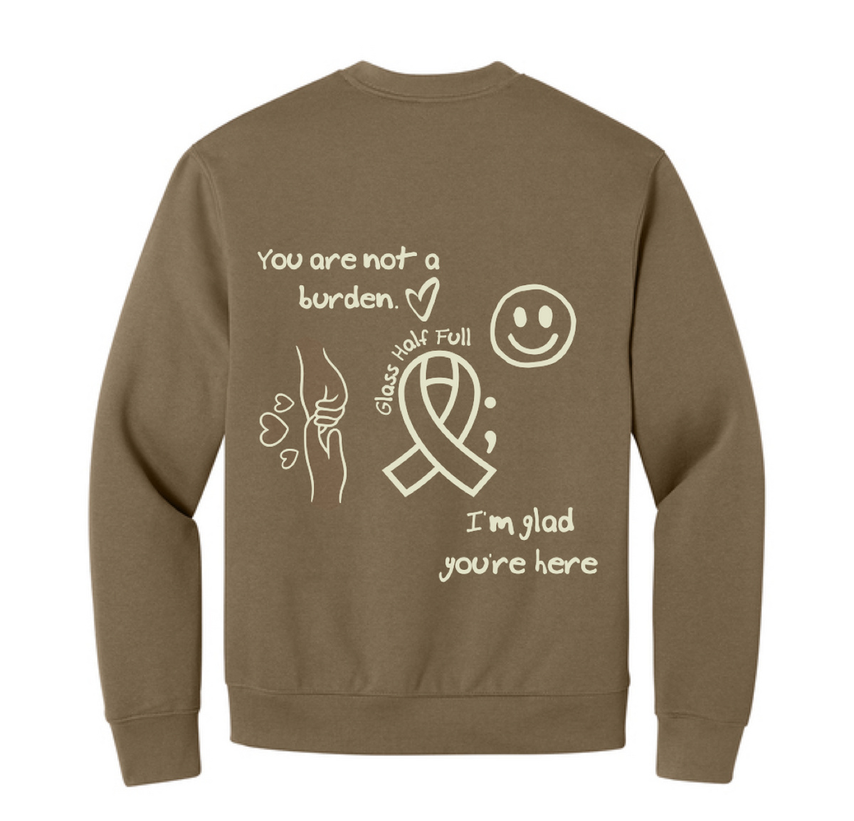 STAY HERE Heavyweight Unisex Crewneck