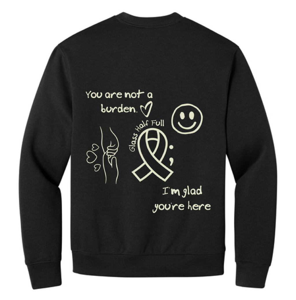 STAY HERE Heavyweight Unisex Crewneck