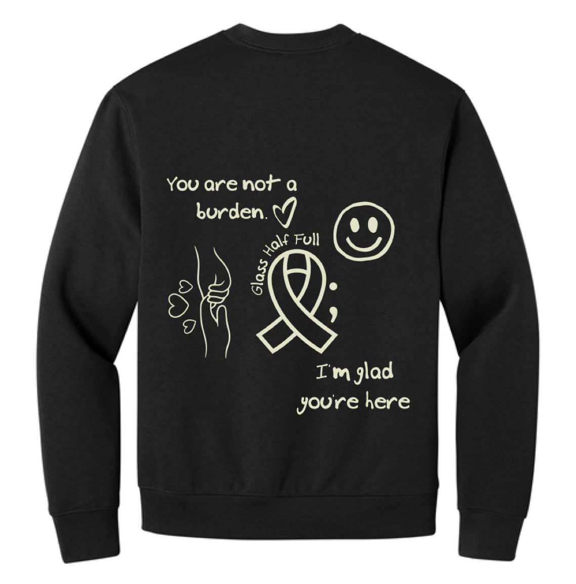 STAY HERE Heavyweight Unisex Crewneck